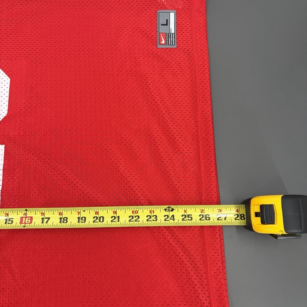 Nike‎ Ohio State OSU Buckeyes #28 Red Football Jersey Womens Size Large Mesh Red - Picture 9 of 9